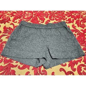J. Crew Black Brocade Dressy Shorts Size 2